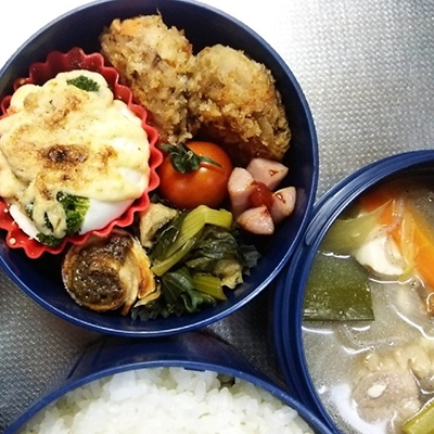 2014年3月14日。初めてインスタに投稿した息子弁当