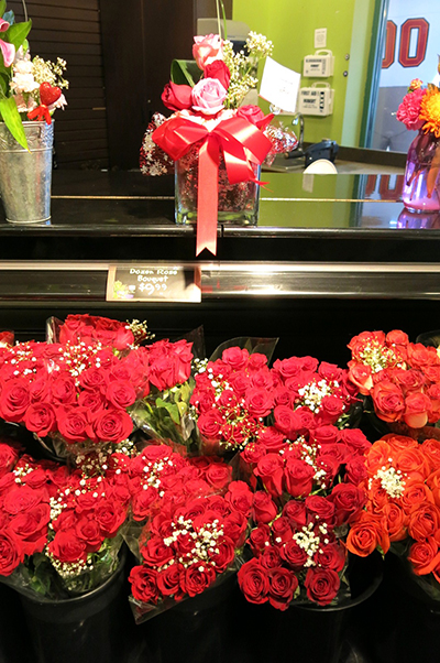 バレンタイン用の花束