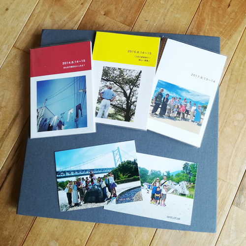 旅行の写真をまとめたフォトブック