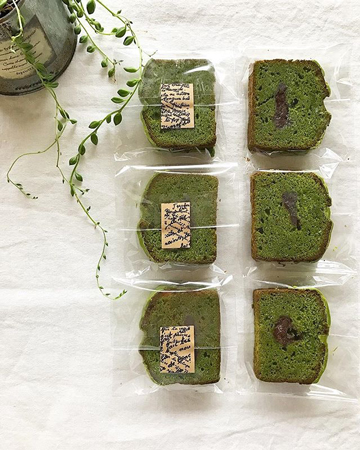 抹茶スイーツは大人気!(抹茶のパウンドケーキ)